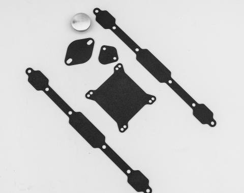 Detroit Muscle Technologies Mopar BB Block Off Covers 4150 ABS Big Block 383 440 BLOCKOFF-BB-4150-ABS