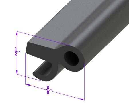 Metro Moulded Parts 1927-1935 Pierce-Arrow / Chrysler / Franklin / Reo / Marmon / Lincoln Swing-Out Windshield Seal LP 97-C