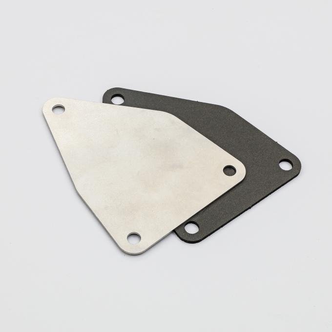 Detroit Muscle Technologies Mopar A B E Body 66-76 Wiper Motor Block Off Plate STAINLESS STEEL GEN6676WP01