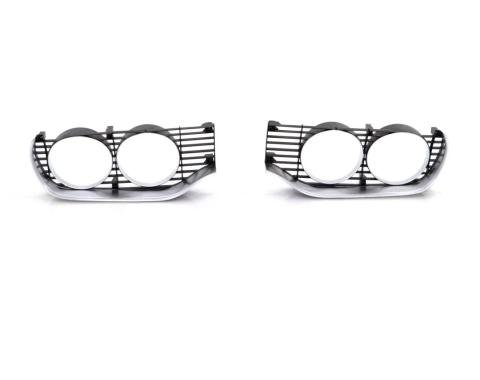 AMD Headlamp Bezels, Pair, 71 Satellite Road Runner GTX 2 Door X145-1471-3P