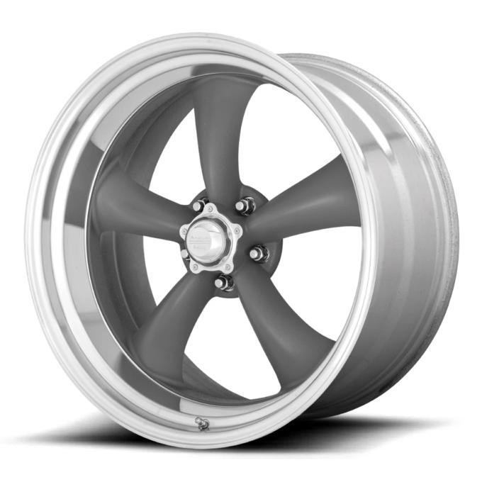 American Racing 22x9 VN215 Classic Torq Thrust II Gray/Machined 5x5 bolt 5.59" back 308159
