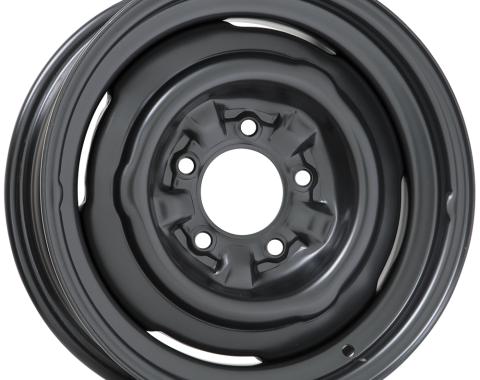 Wheel Vintiques 14x5 OE Tri Five Satin Black 5x4.75" bp 2.75" bs 67-4534234A