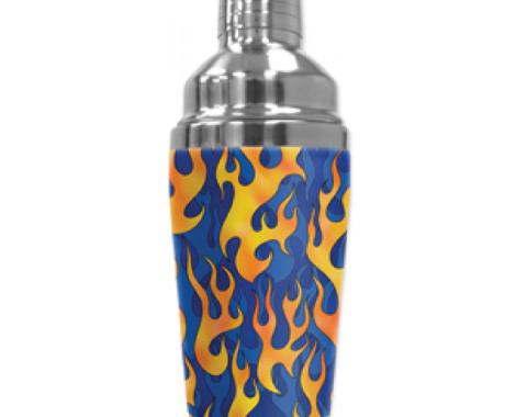 Mugzie Cocktail Shaker, Hot Or Cold, Blue Flames