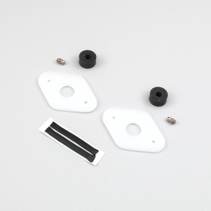 Detroit Muscle Technologies Mopar A Body 67-76 B 66-70 Wiper Pivot Gaskets with GREASE fittings -WHITE ABX6676WP02-WHITE