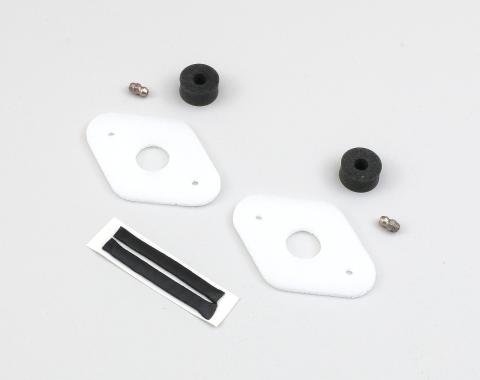 Detroit Muscle Technologies Mopar A Body 67-76 B 66-70 Wiper Pivot Gaskets with GREASE fittings -WHITE ABX6676WP02-WHITE