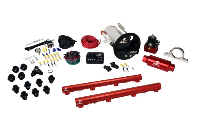Aeromotive A1000 In-Tank Pump Gas Fuel System with 4.6L 3-V Fuel Rails, 07-12 Shelby GT500 17311