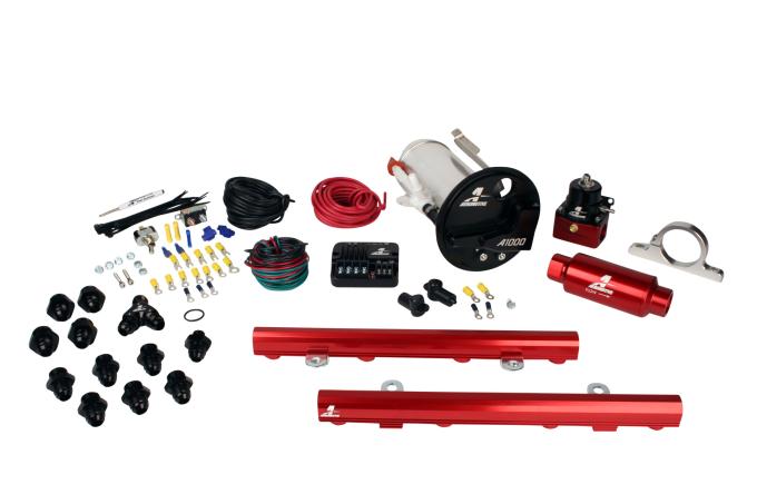 Aeromotive A1000 In-Tank Pump Gas Fuel System with 5.0L 4-V Fuel Rails, 07-12 Shelby GT500 17317