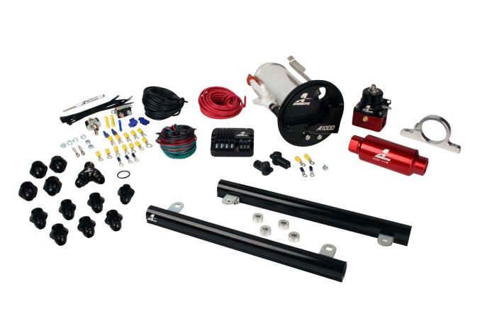 Aeromotive A1000 In-Tank Pump Gas Fuel System with 5.4L CJ Fuel Rails, 07-12 Shelby GT500 17315