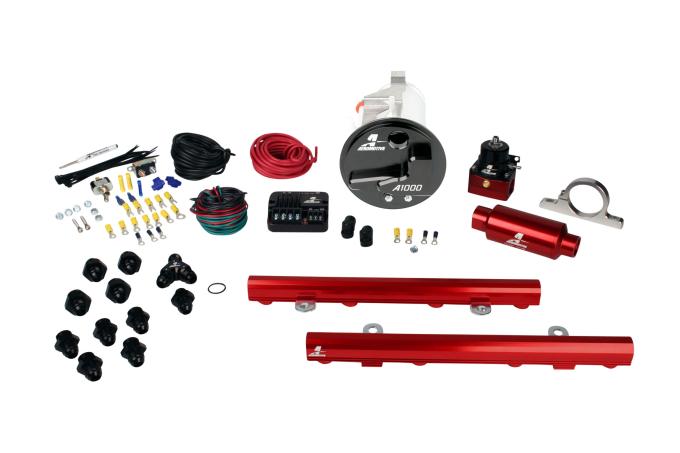 Aeromotive A1000 In-Tank Pump Gas Fuel System with 5.0L 4-V Fuel Rails, 05-09 Mustang GT 17309