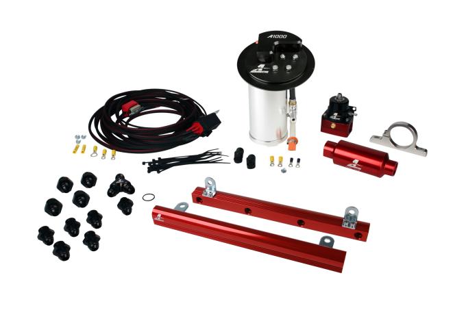 Aeromotive A1000 In-Tank Race Fuel System with 5.4L 4-V Fuel Rails, 10-17 Mustang GT 17320