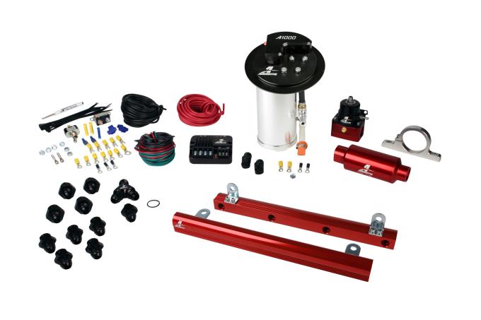 Aeromotive A1000 In-Tank Pump Gas Fuel System with 5.4L 4-V Fuel Rails, 10-17 Mustang GT 17321
