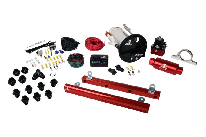 Aeromotive A1000 In-Tank Pump Gas Fuel System with 5.4L 4-V Fuel Rails, 07-12 Shelby GT500 17313