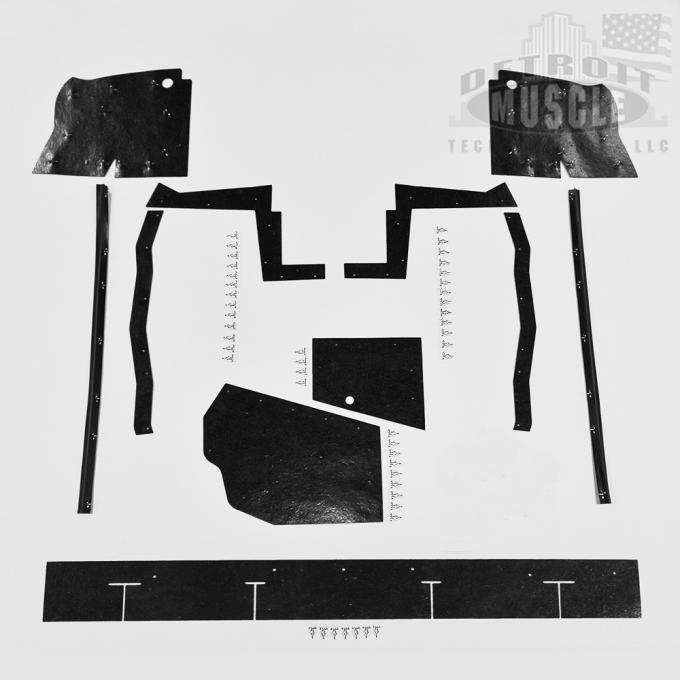 Detroit Muscle Technologies Mopar B Body 66 Belvedere Satellite MEGA Splash Shields Set -Manual BBE6666SS91