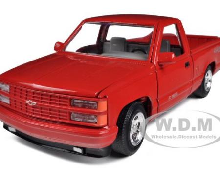 1992 Chevrolet SS 454 Pickup Truck Red 1/24 Diecast Model