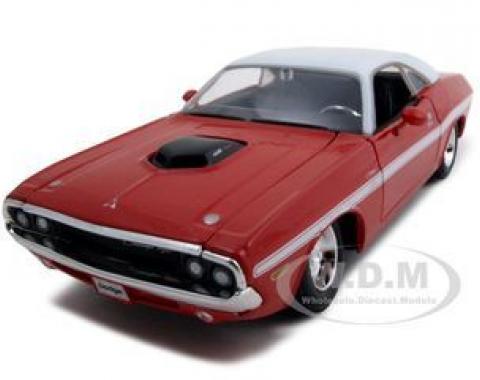 1970 Dodge Challenger R/T Coupe Red 1/24 Diecast Model Car