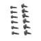 AMD Lower Door Hinge Bolt Kit, 66-74 Dodge Plymouth B-Body 67-76 A-Body X521-1466-S