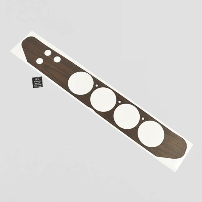 Detroit Muscle Technologies Mopar E Body 72-74 Rallye Dash Overlay - 3 HOLE, WALNUT WOODGRAIN EXX7274OL43-WALNUT