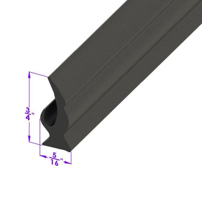 Metro Moulded Parts 1935-1937 DeSoto / Chrysler / Dodge Swing-Out & Crank-Out Windshield Seal. Sold by the Foot LP 97