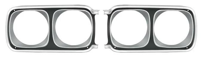 AMD Headlamp Bezels, Pair, 69 Sport Satellite/GTX X145-1469-2P