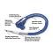 Taylor Cable Universal 10.4mm 409 Series Spark Plug Wire Set, 8 Cylinders, 90&deg; Spark Plug Boot Angle, Blue 79651
