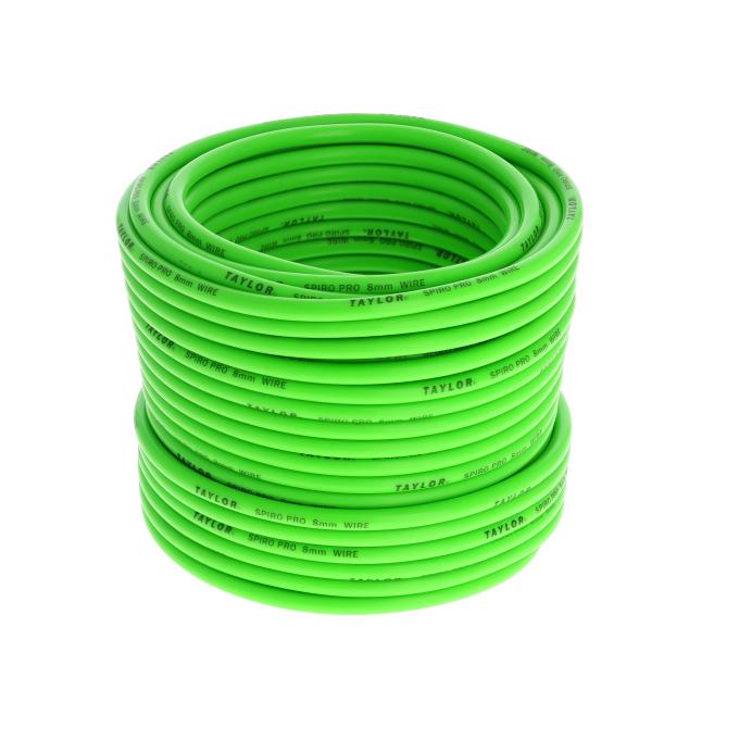 Taylor Cable 8mm Spiro-Pro Bulk Spark Plug Wire, Lime, 100 Feet 35572
