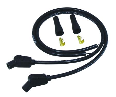 Taylor Cable Universal 8mm Spiro-Pro Motorcycle Spark Plug Wire Set, 135&deg; Spark Plug Boot Angle, Black 10053