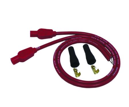 Taylor Cable Universal 8mm Spiro-Pro Motorcycle Spark Plug Wire Set, 180&deg; Spark Plug Boot Angle, Red 10255