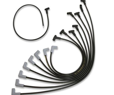 Taylor Cable 2003-05 Dodge/Jeep 5.7L HEMI V8 Shorty Conversion 8.2mm Thundervolt Spark Plug Wire Set, Black, OE Spark Plug Boot Angle 82041