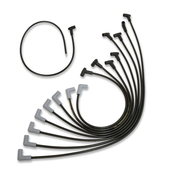 Taylor Cable 2003-05 Dodge/Jeep 5.7L HEMI V8 Shorty Conversion 8.2mm Thundervolt Spark Plug Wire Set, Black, OE Spark Plug Boot Angle 82041