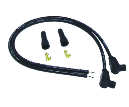Taylor Cable Universal 8mm Spiro-Pro Motorcycle Spark Plug Wire Set, 90&deg; Spark Plug Boot Angle, Black 10051