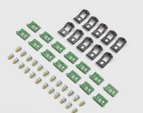 Detroit Muscle Technologies Mopar B Body 66-67 Charger Satellite Windshield Reveal Trim Clip Set BXX6667TC01-C8010