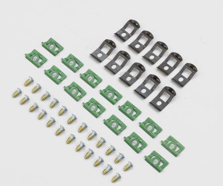 Detroit Muscle Technologies Mopar B Body 66-67 Charger Satellite Windshield Reveal Trim Clip Set BXX6667TC01-C8010