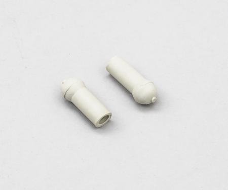 Detroit Muscle Technologies Mopar A B C E Body 67-76 VISOR TIPS - WHITE CHR2789037-WHITE
