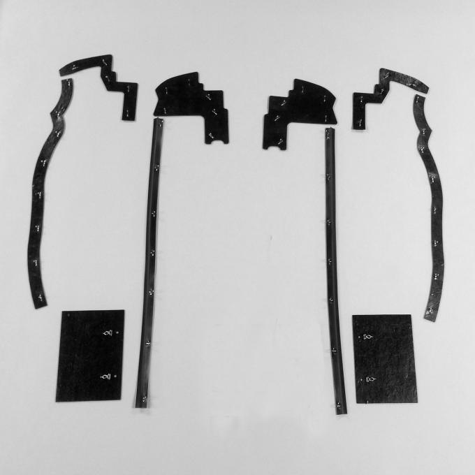 Detroit Muscle Technologies Mopar A Body 64 65 Barracuda Valiant MEGA Splash Shield Set -Manual ABA6465SS91