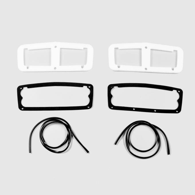 Detroit Muscle Technologies Mopar B Body 64 Belvedere, Fury, Savoy Taillight Gaskets -WITH TRIM BBE6464TL01-TRIM