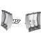 AMD Parking Lamp Lens Set, Sharktooth Style, 71-72 Duster 340;Twister 340 K-MA1181