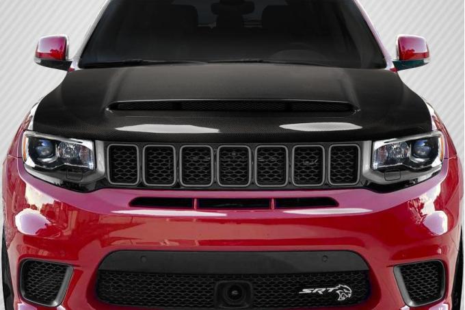Extreme Dimensions 2011-2022 Jeep Grand Cherokee Carbon Creations Demon Look Carbon Fiber Hood 116322