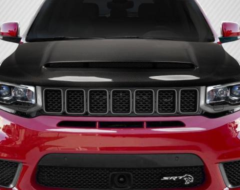 Extreme Dimensions 2011-2022 Jeep Grand Cherokee Carbon Creations Demon Look Carbon Fiber Hood 116322
