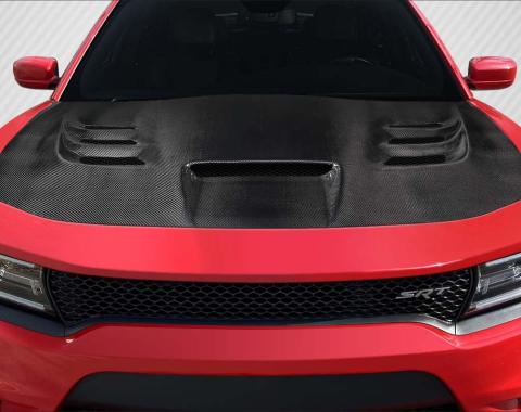 Extreme Dimensions 2015-2023 Dodge Charger Carbon Creations Viper Carbon Fiber Hood 115991