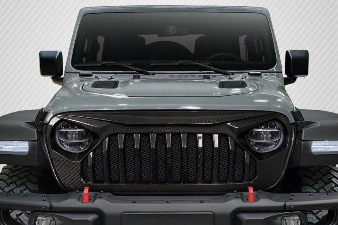 Extreme Dimensions 2018-2025 Jeep Wrangler Carbon Creations Predator Carbon Fiber Grille 116320