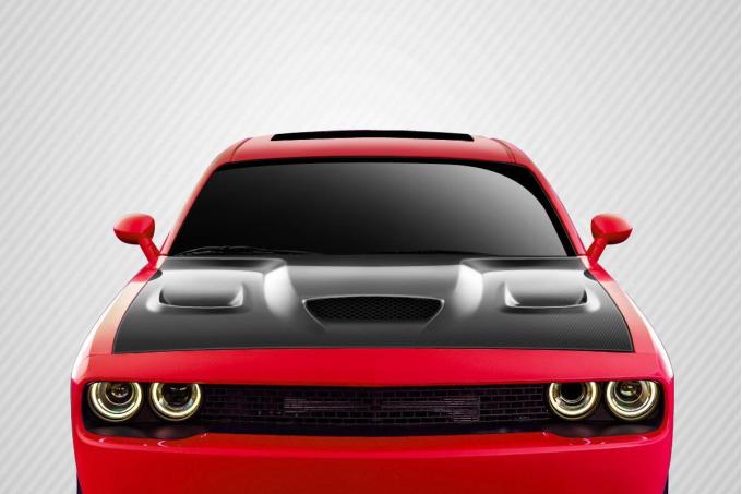 Extreme Dimensions 2008-2023 Dodge Challenger Carbon Creations Hellcat Carbon Fiber Hood 112475