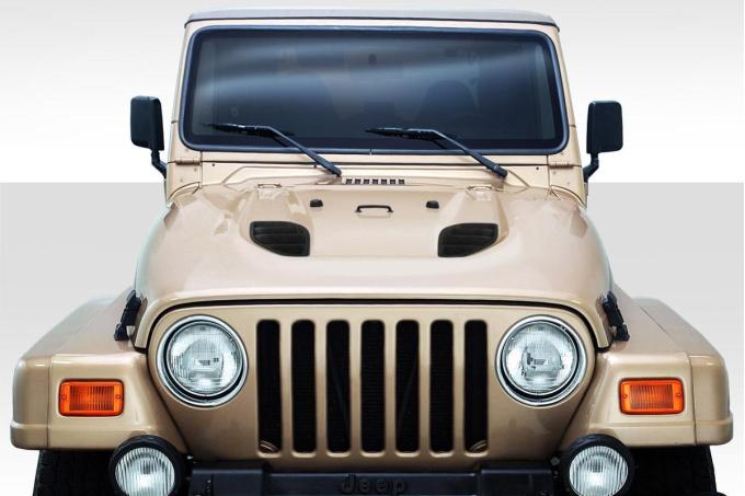 Extreme Dimensions 1997-2006 Jeep Wrangler Duraflex Power Dome Hood 113012