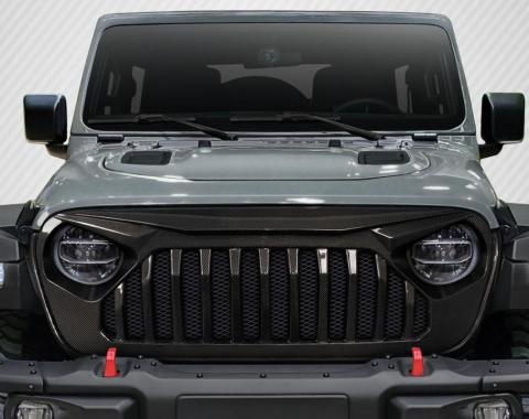 Extreme Dimensions 2018-2025 Jeep Wrangler Carbon Creations Predator Carbon Fiber Grille 116320