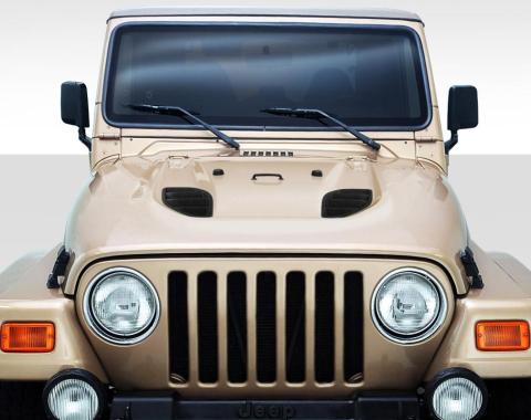 Extreme Dimensions 1997-2006 Jeep Wrangler Duraflex Power Dome Hood 113012