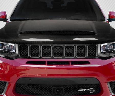 Extreme Dimensions 2011-2022 Jeep Grand Cherokee Carbon Creations Demon Look Carbon Fiber Hood 116322