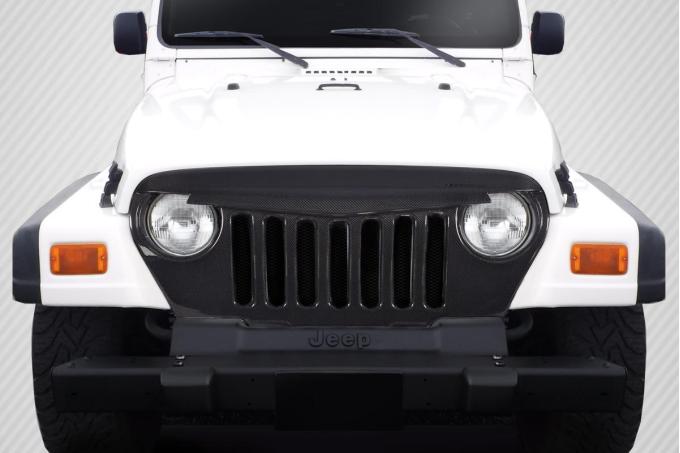 Extreme Dimensions 1997-2006 Jeep Wrangler Carbon Creations Predator Carbon Fiber Grille 115253