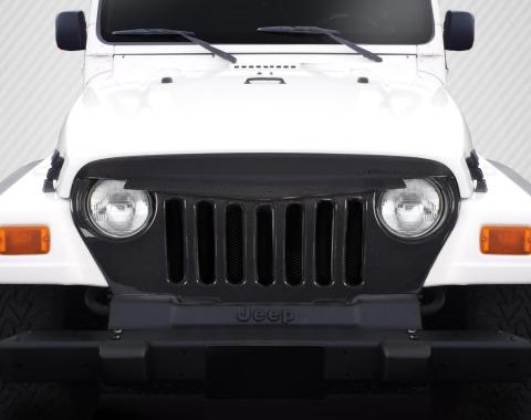Extreme Dimensions 1997-2006 Jeep Wrangler Carbon Creations Predator Carbon Fiber Grille 115253