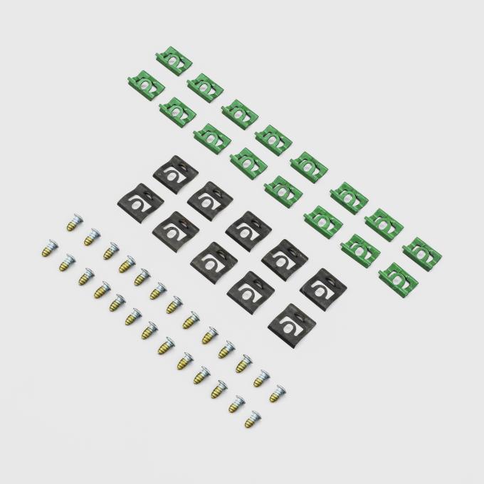 Detroit Muscle Technologies Mopar B Body 68-70 Charger Coronet Roadrunner Windshield Reveal Trim Clip Set BXX6870TC01-C8000