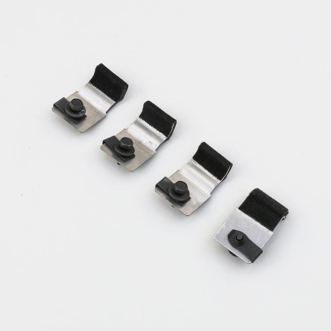 Detroit Muscle Technologies Mopar E Body 70 71 Door Window Stabilizers / Guides - Set of 4 STAINLESS CHR3581174-4-STAINLESS