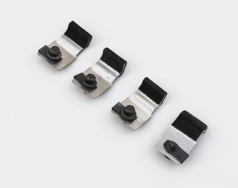 Detroit Muscle Technologies Mopar E Body 70 71 Door Window Stabilizers / Guides - Set of 4 STAINLESS CHR3581174-4-STAINLESS